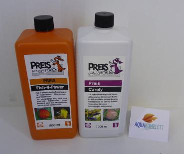 Preis Fish-​V-Power 1000 ml und Preis Carely 1000 ml